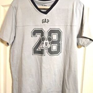 GAP Gray T-Shirt with Mickey Mouse 28 Design